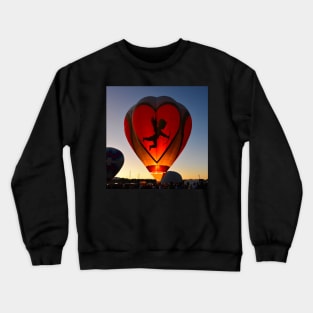 Valentine Balloon at the fiesta Crewneck Sweatshirt